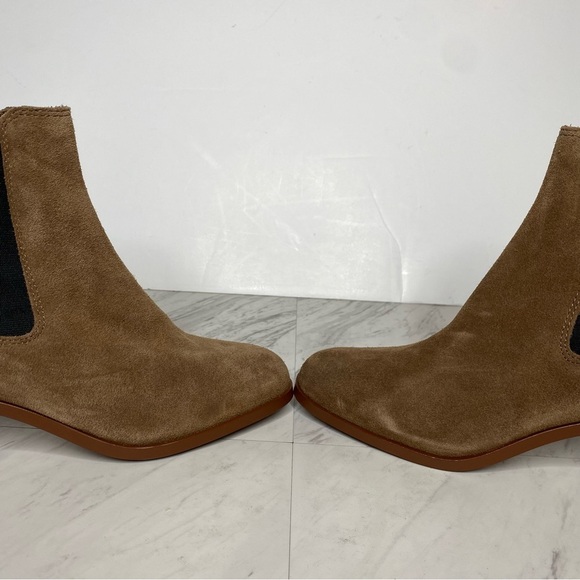 Steve Madden Rhiannon Cognac Suede Chelsea Bootie 9M - Picture 9 of 15